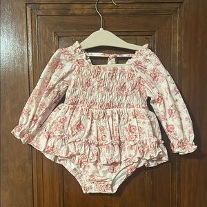 Floral Long Sleeve Baby Romper
